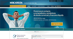 Desktop Screenshot of mercadeuda.com